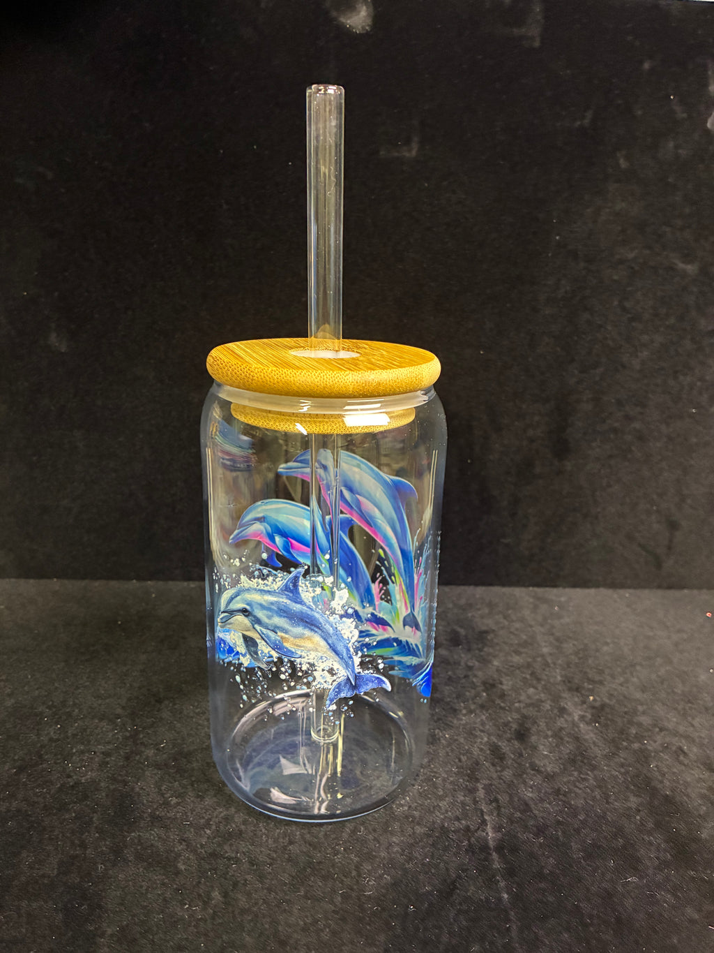 Verre dauphin en verre paille en verre LES MERVEILLES DE SONIA