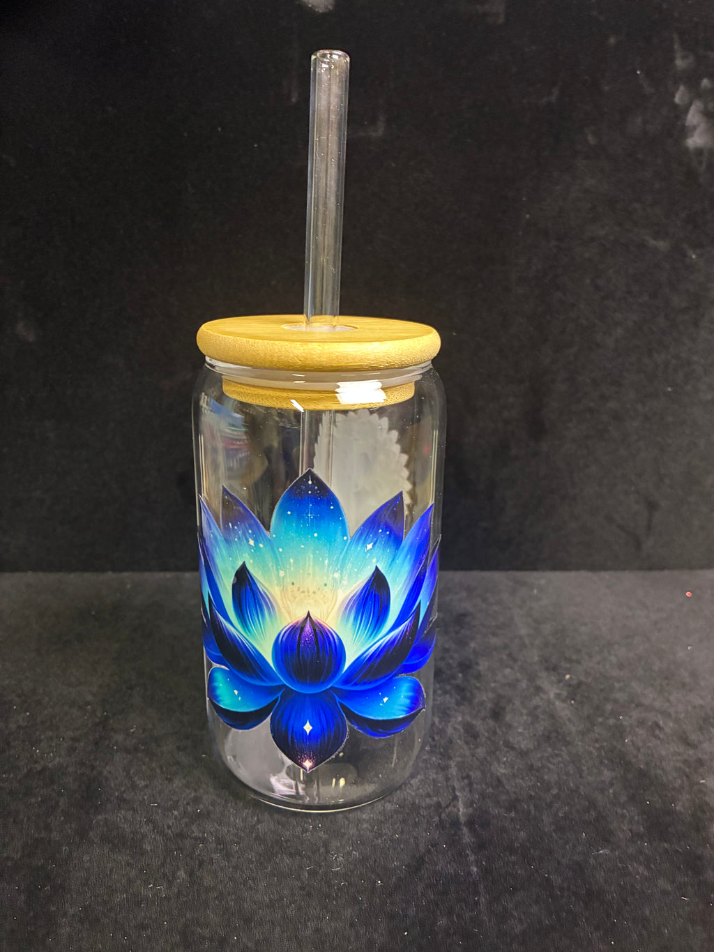 Verre bouddha lotus en verre paille en verre LES MERVEILLES DE SONIA