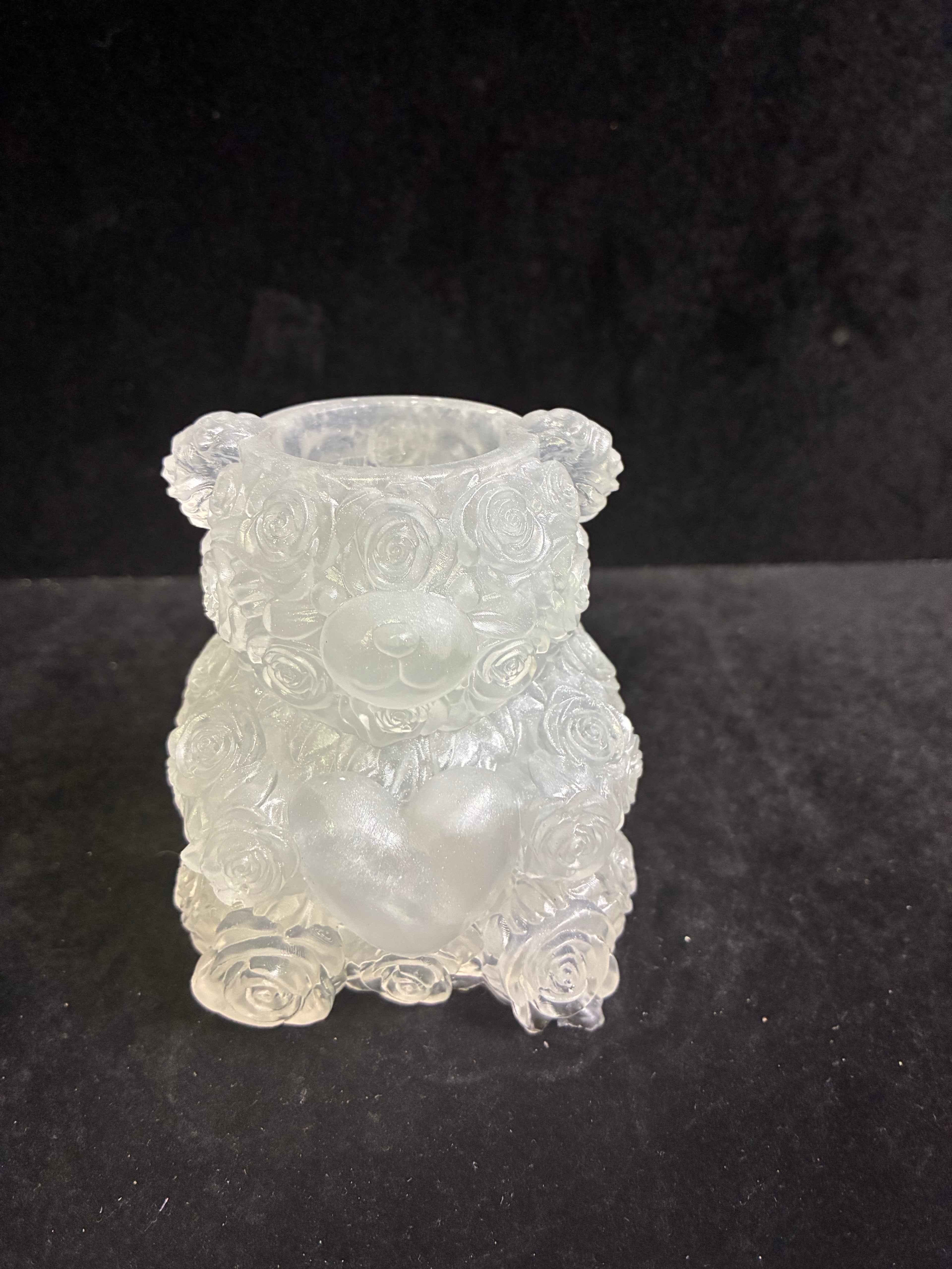 Vase ours cœur LES MERVEILLES DE SONIA