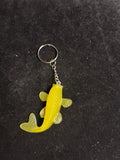Porte clé poisson jaune LES MERVEILLES DE SONIA