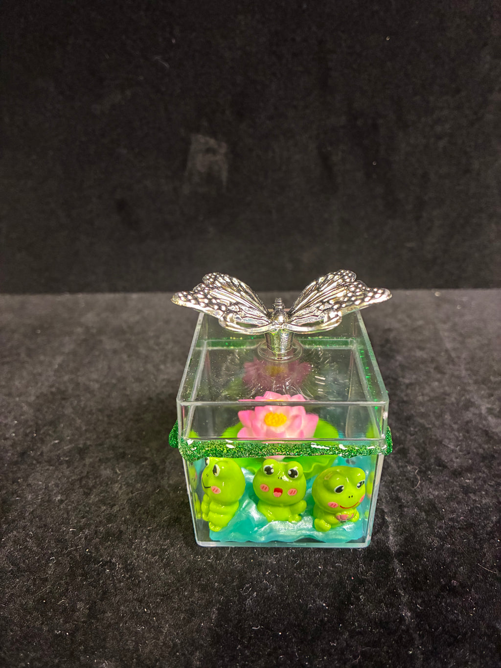 Boîte papillon grenouille LES MERVEILLES DE SONIA