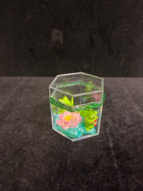 Boîte hexagonale grenouille LES MERVEILLES DE SONIA