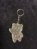 Porte clé panda transparent résine LES MERVEILLES DE SONIA