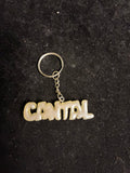 Porte clé cantal rose résine LES MERVEILLES DE SONIA