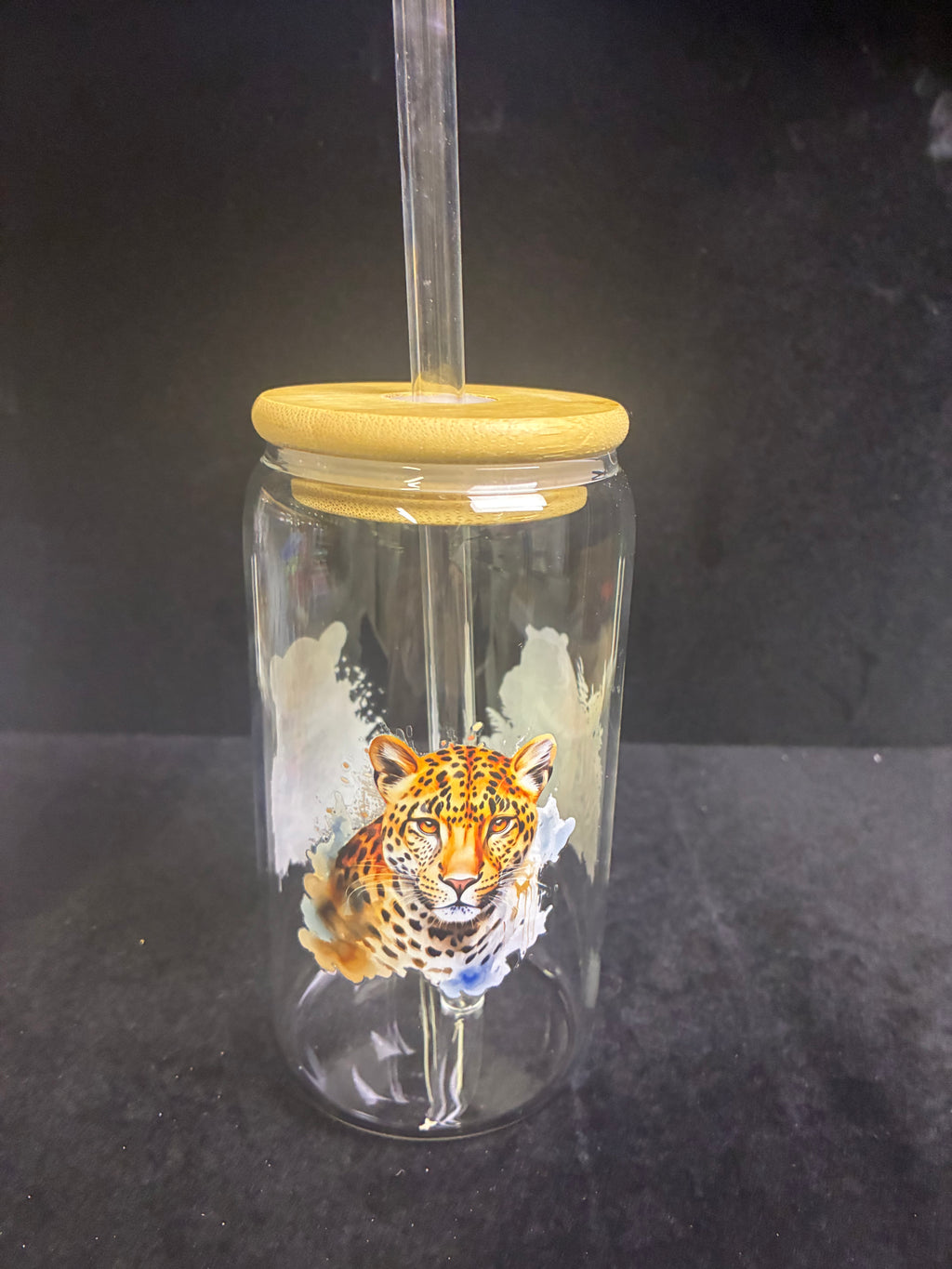 Verre tigre verre paille en verre LES MERVEILLES DE SONIA