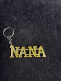 Porte clé nana doré résine LES MERVEILLES DE SONIA