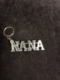 Porte clé nana argenté résine LES MERVEILLES DE SONIA