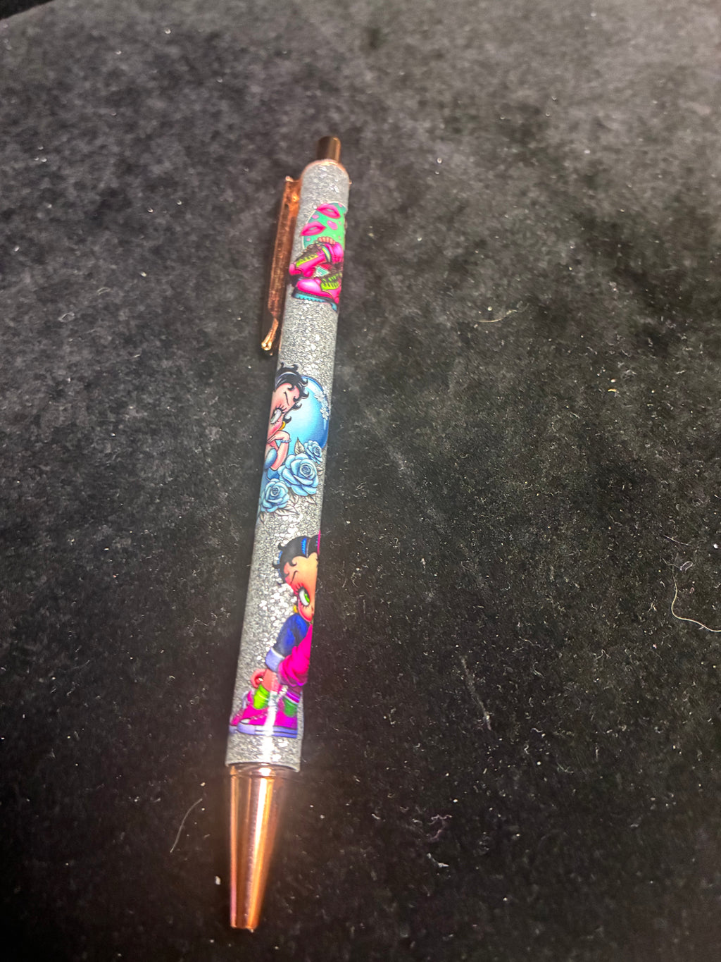 Stylo pailletée Betty boop LES MERVEILLES DE SONIA
