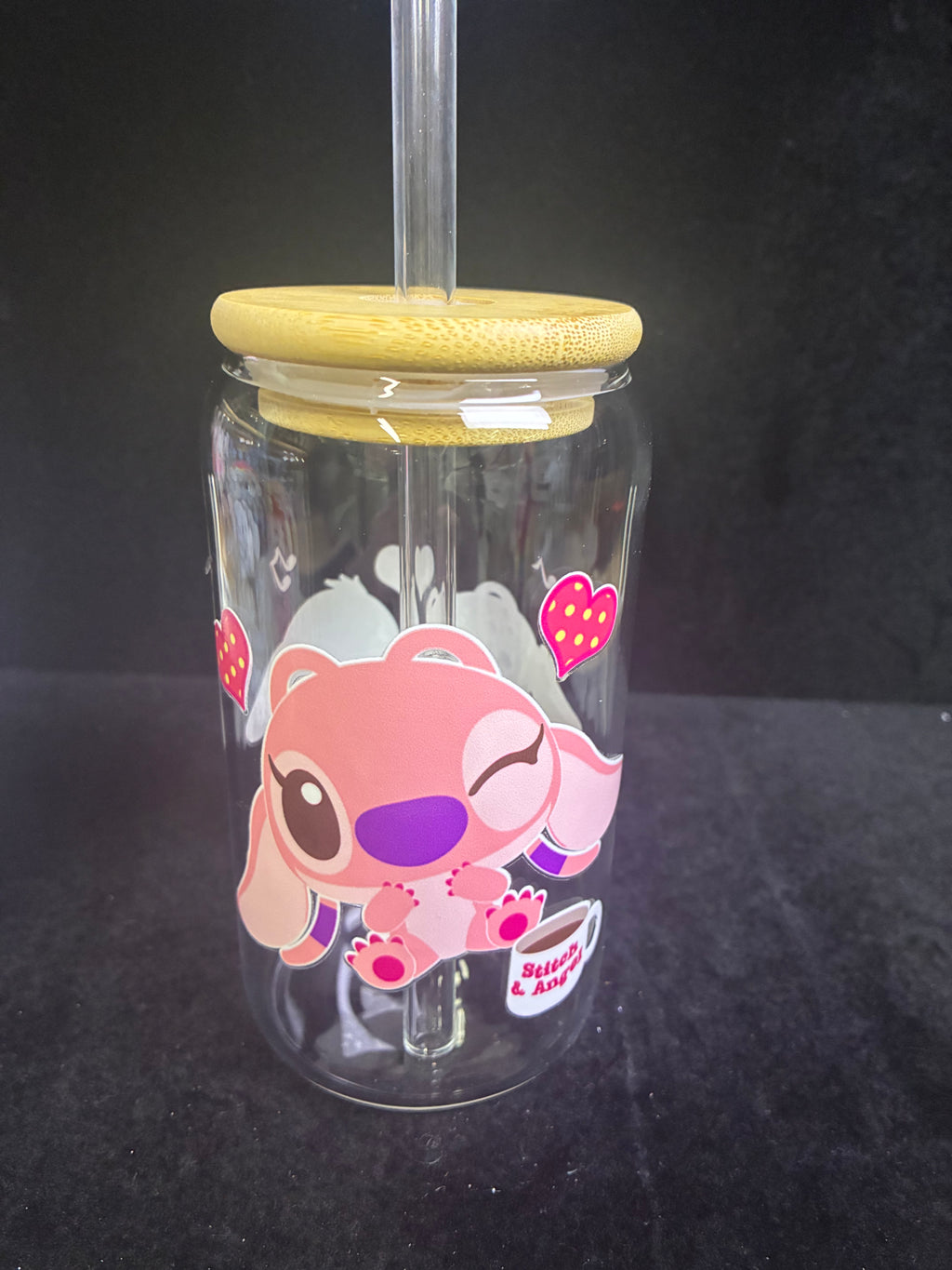 Verre stich et Angel en verre paille en verre LES MERVEILLES DE SONIA