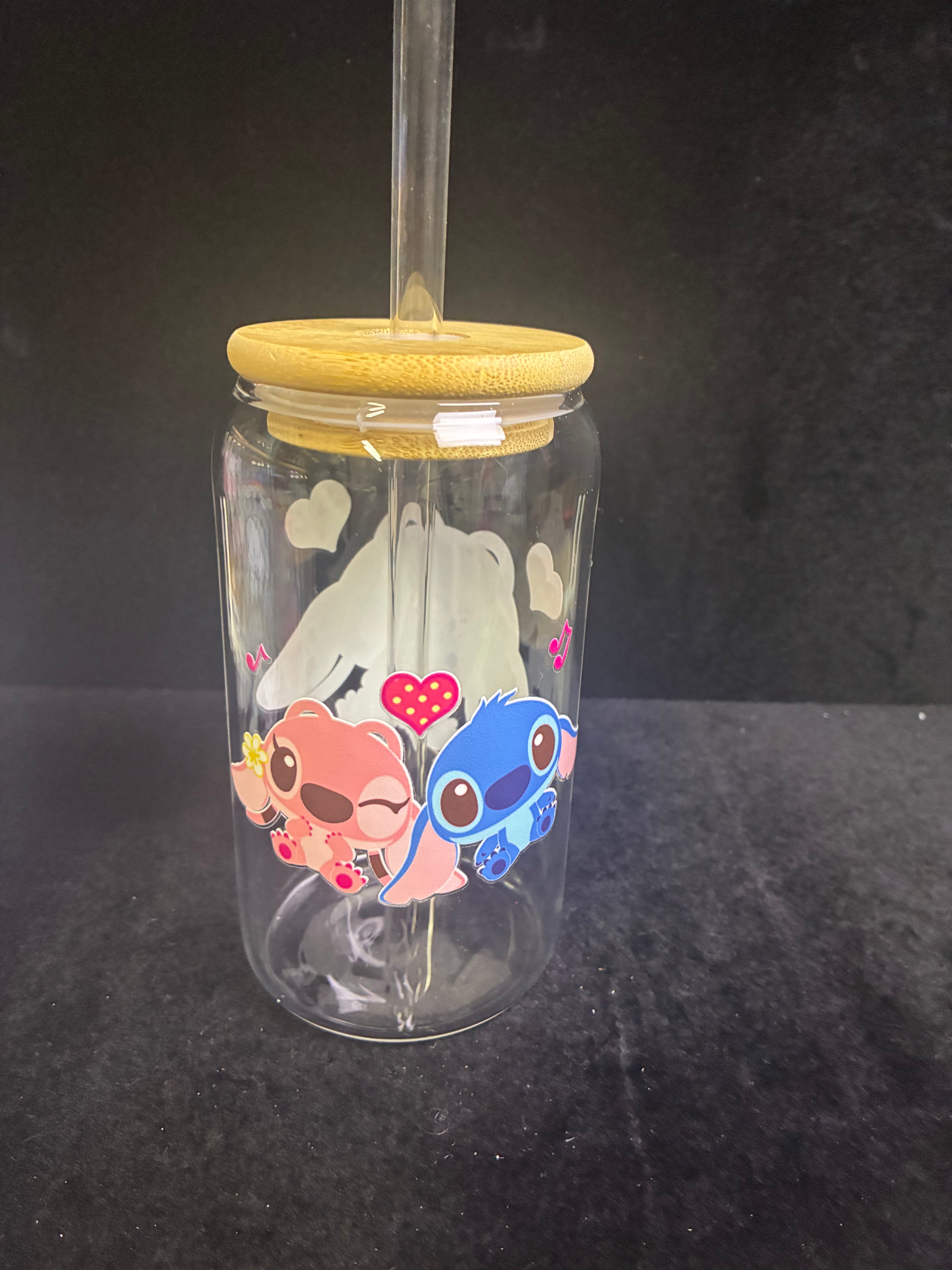 Verre stich et Angel en verre paille en verre LES MERVEILLES DE SONIA