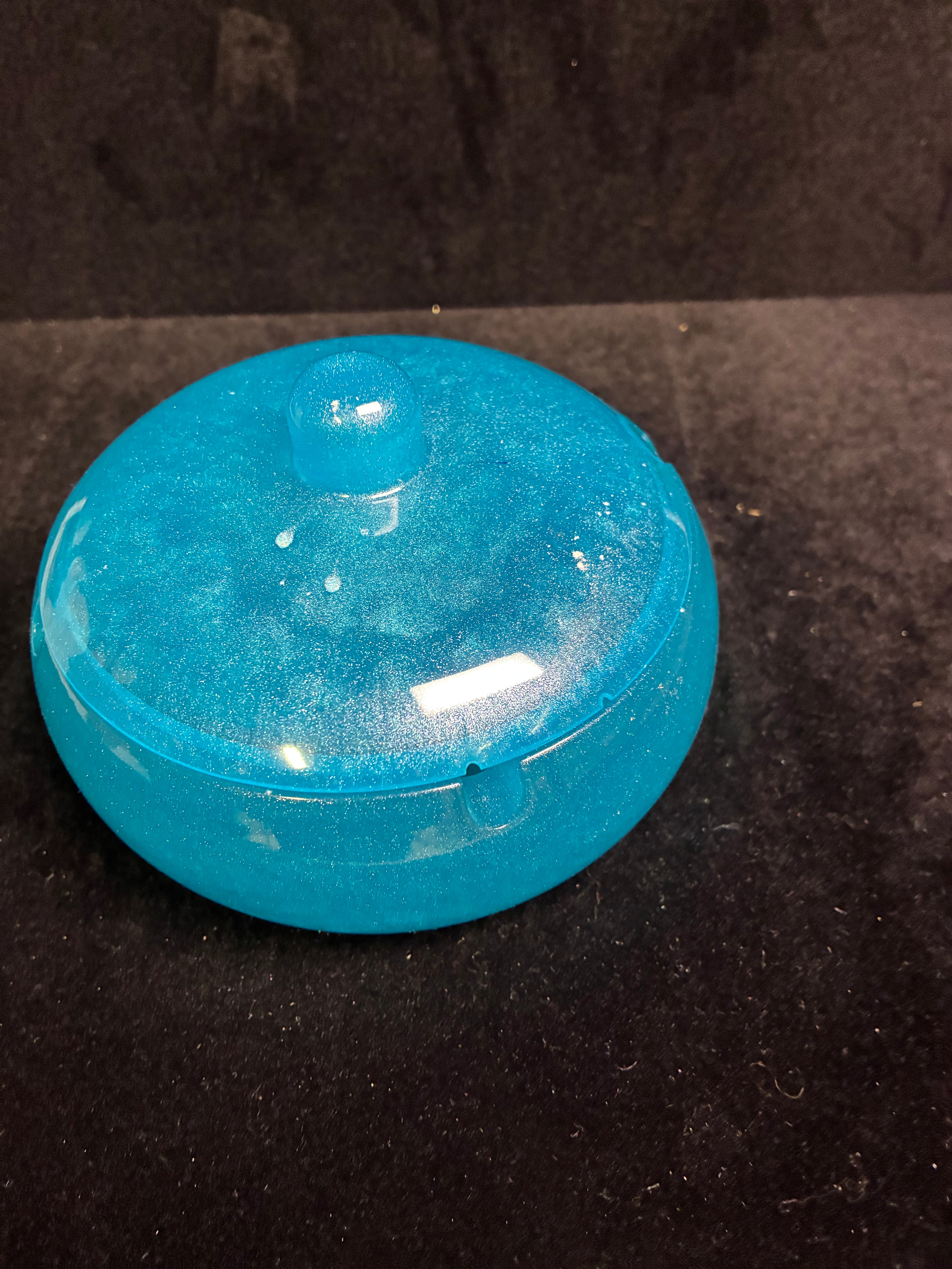 Cendrier bleu turquoise LES MERVEILLES DE SONIA