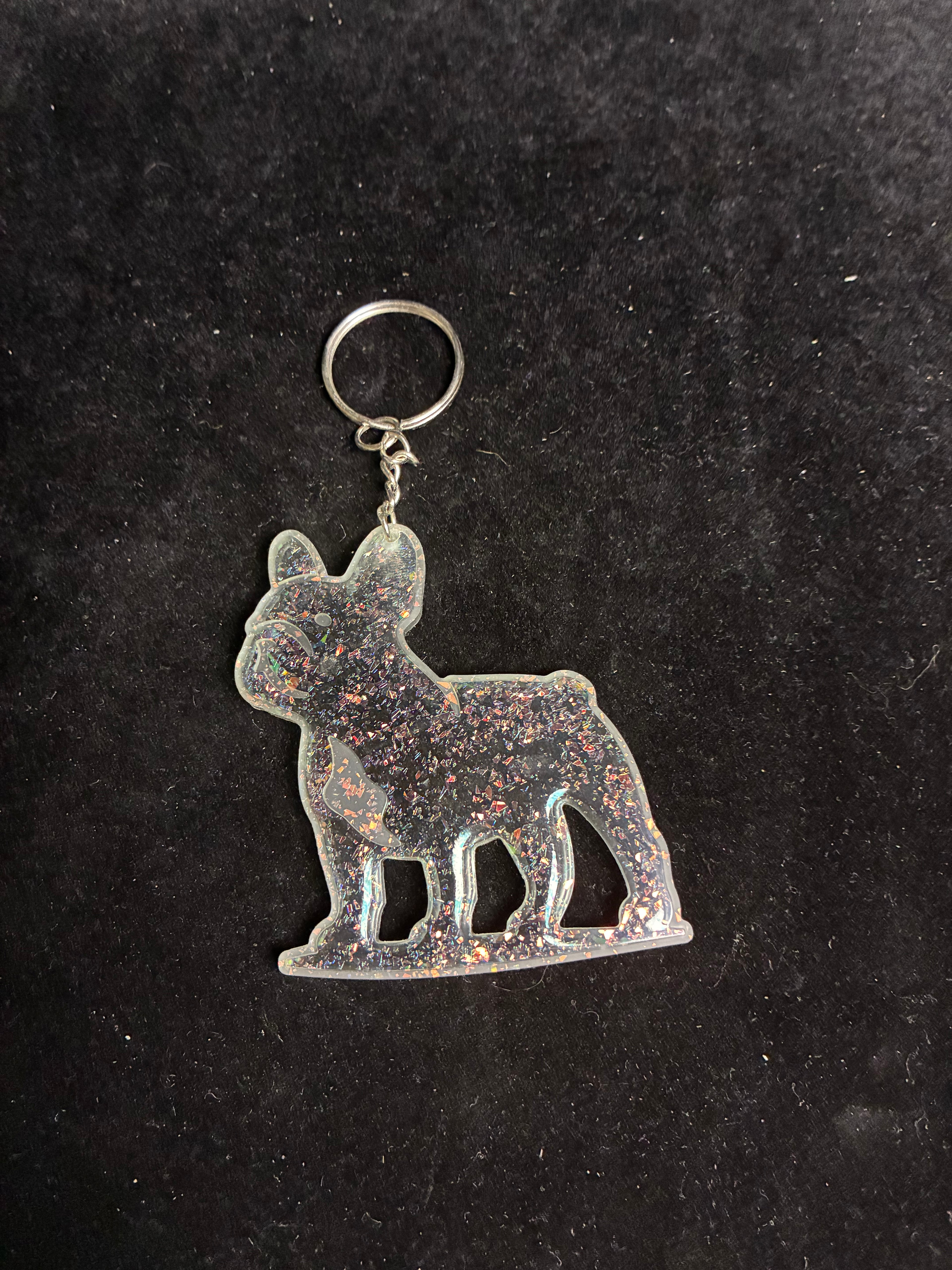 Porte clé bouledogue LES MERVEILLES DE SONIA