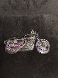 Moto feuille d’or violet et noir LES MERVEILLES DE SONIA