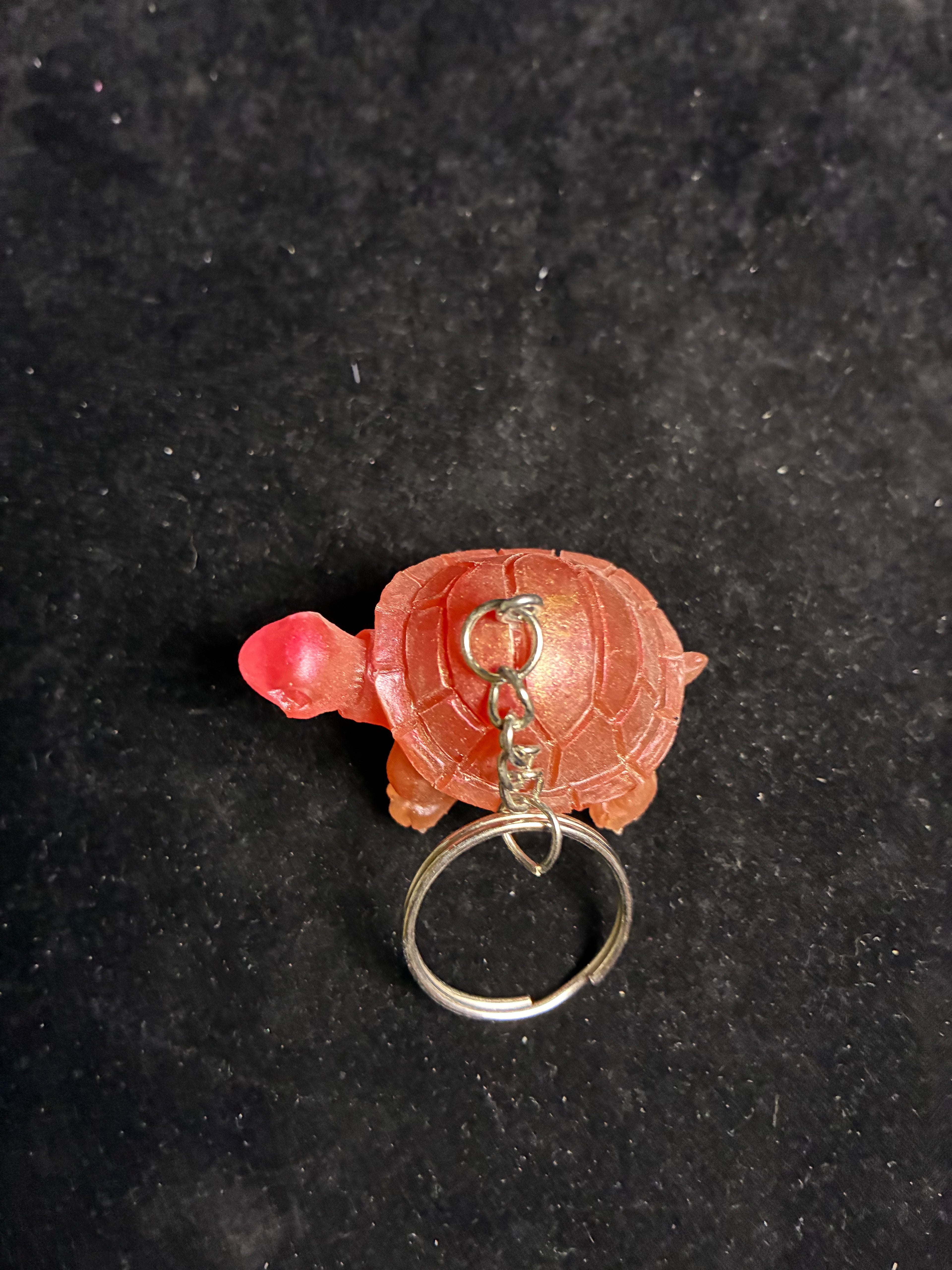 Porte clé tortue rose LES MERVEILLES DE SONIA