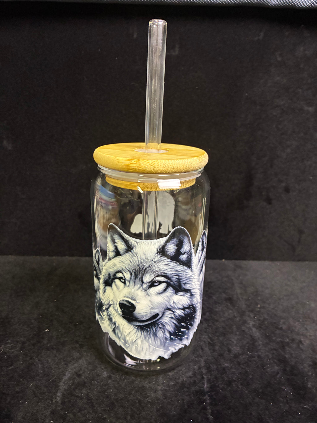Verre loup verre paille en verre LES MERVEILLES DE SONIA