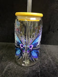 Verre papillon verre paille en verre LES MERVEILLES DE SONIA