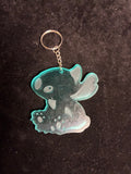Porte clé stich turquoise LES MERVEILLES DE SONIA