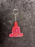 Porte clé bouddha rouge LES MERVEILLES DE SONIA