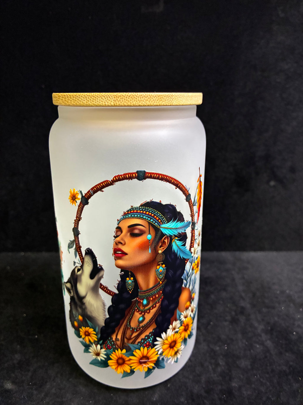 Verre indien loup paille en verre LES MERVEILLES DE SONIA