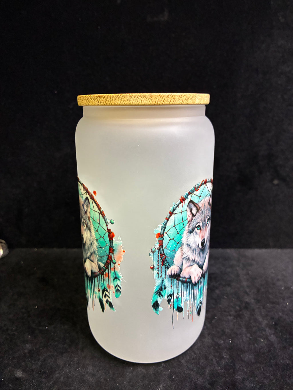 Verre indien loup paille en verre LES MERVEILLES DE SONIA