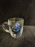 Tasse à café verre chat noir multi LES MERVEILLES DE SONIA