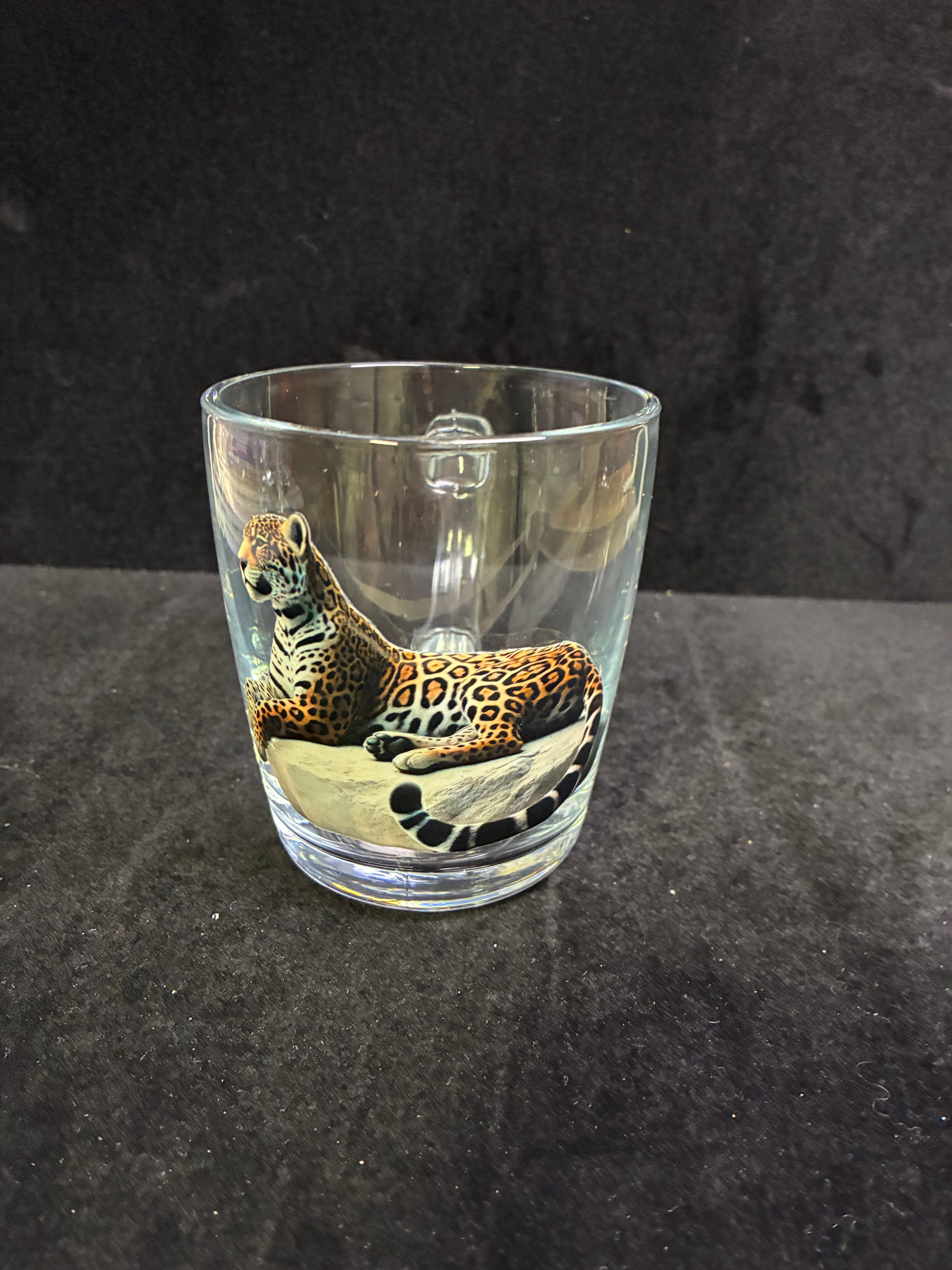 Tasse à café tigre verre LES MERVEILLES DE SONIA