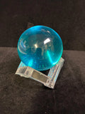 Socle boule bleu turquoise LES MERVEILLES DE SONIA