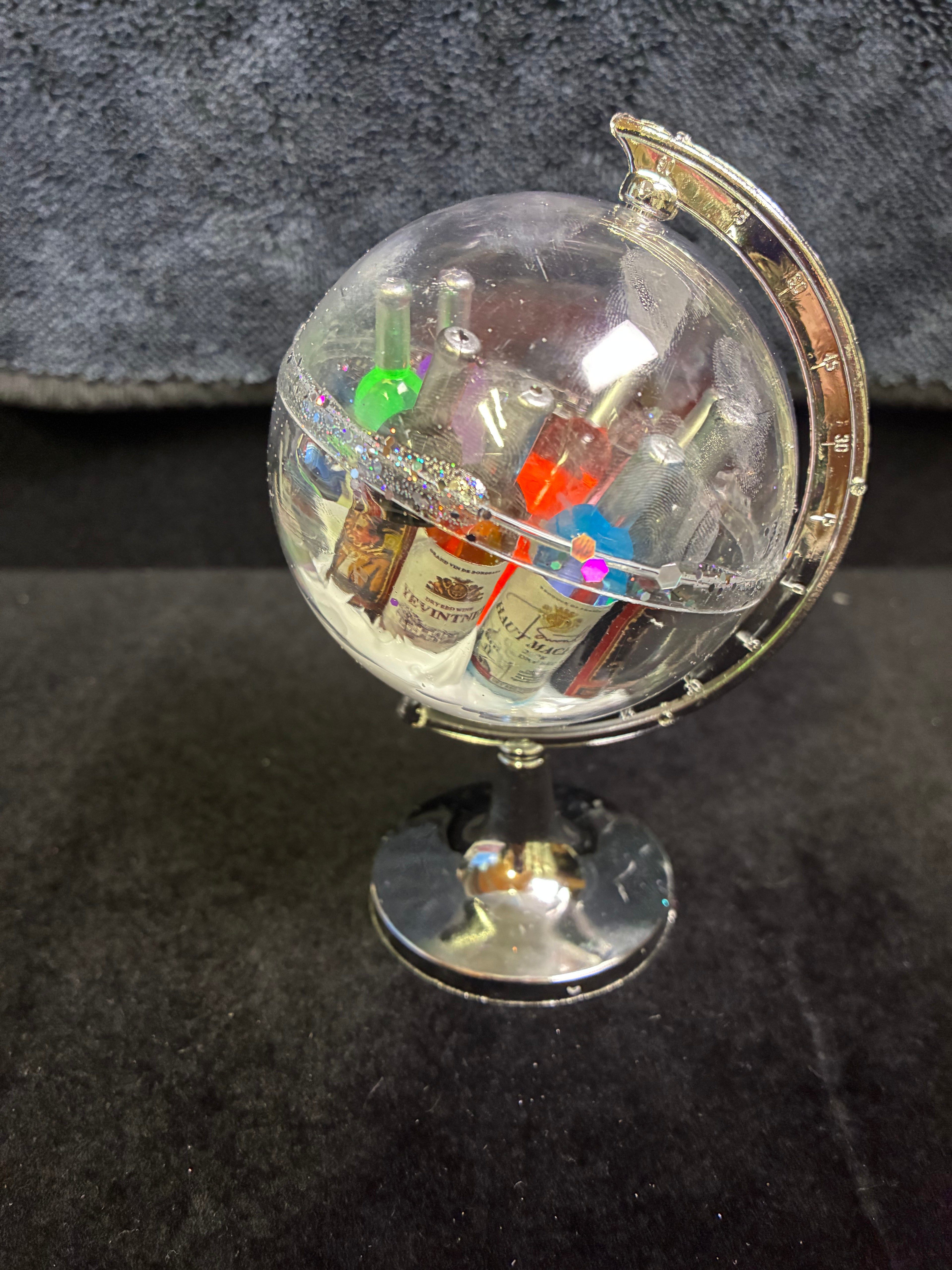 Boule globe bouteilles