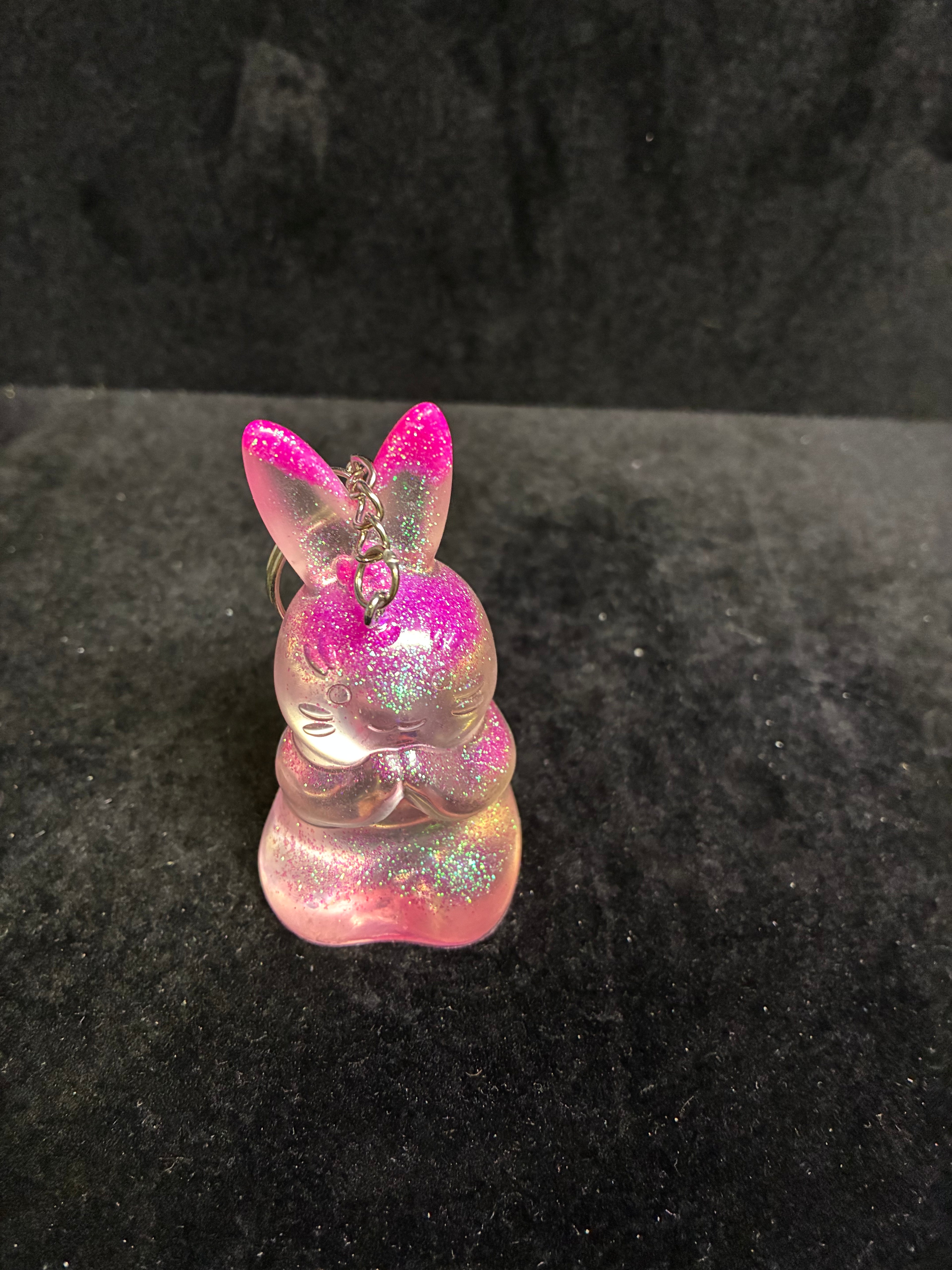 Porte clé lapin 3D LES MERVEILLES DE SONIA