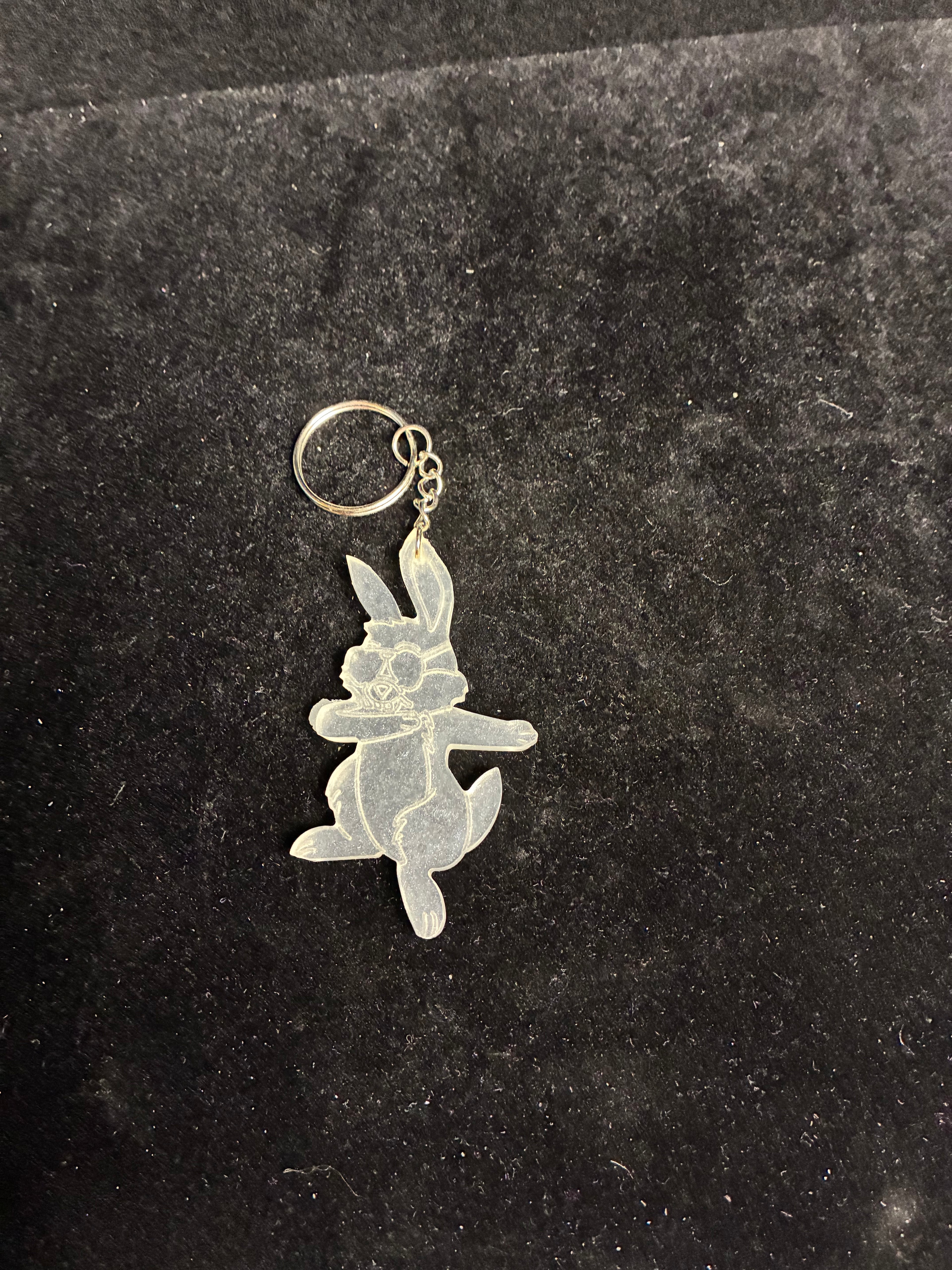 Porte clé lapin LES MERVEILLES DE SONIA