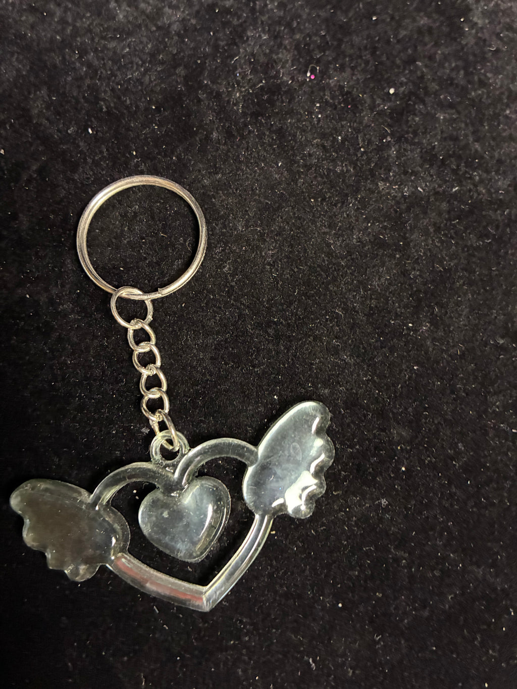 Porte clé cœur aile d’ange LES MERVEILLES DE SONIA