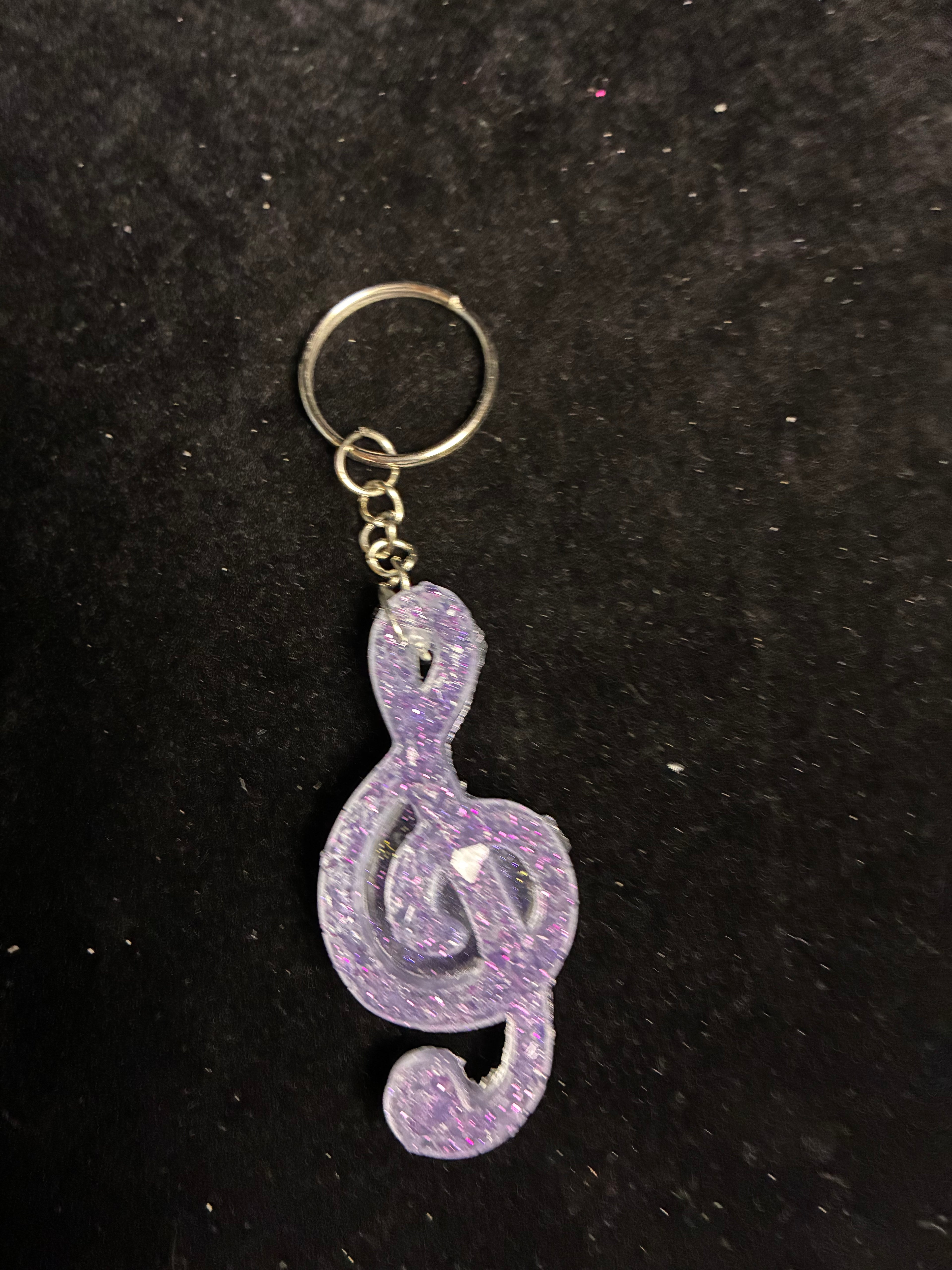Porte clé clef de sol LES MERVEILLES DE SONIA