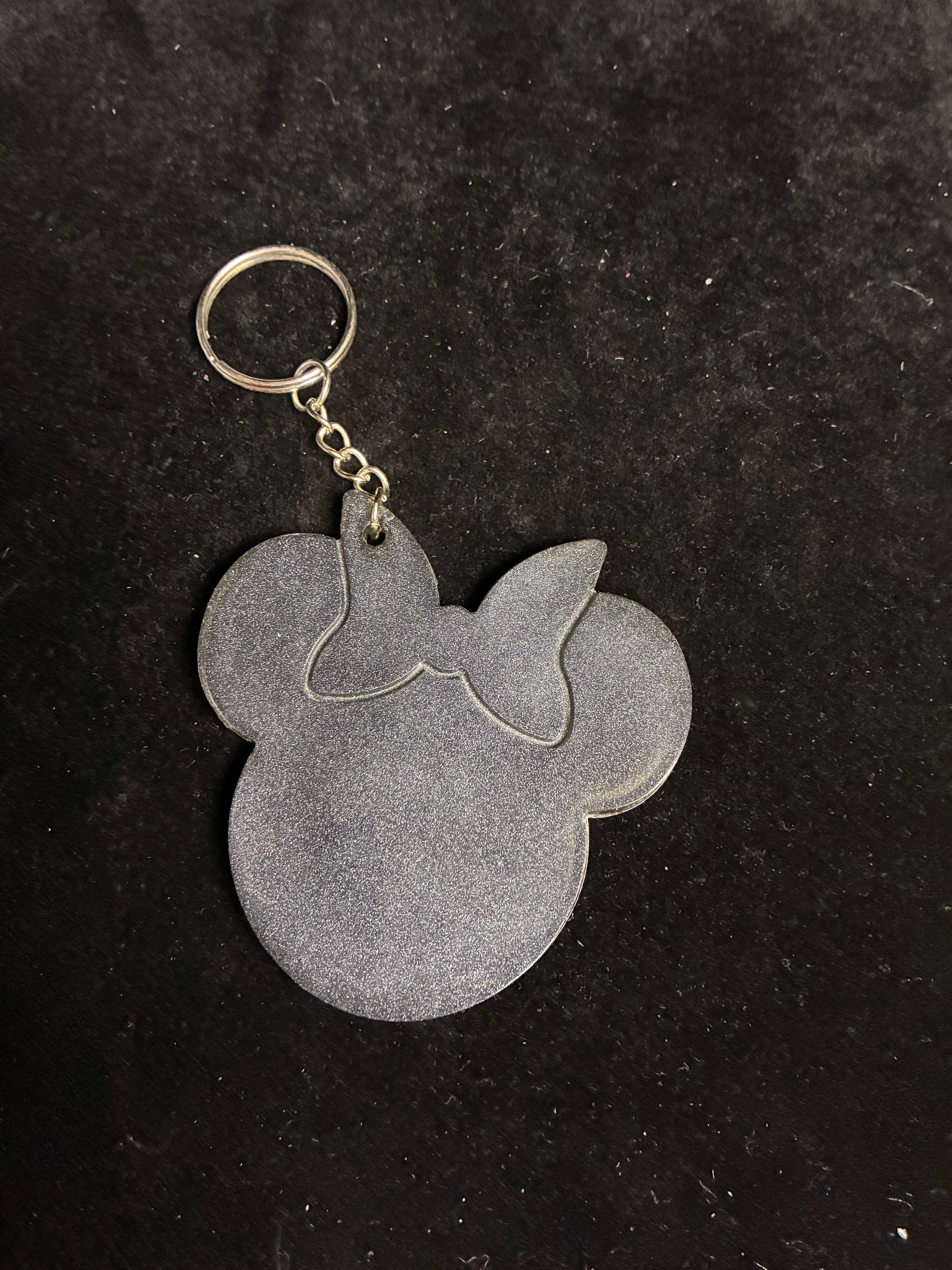 Porte clé tête noeud Minnie LES MERVEILLES DE SONIA