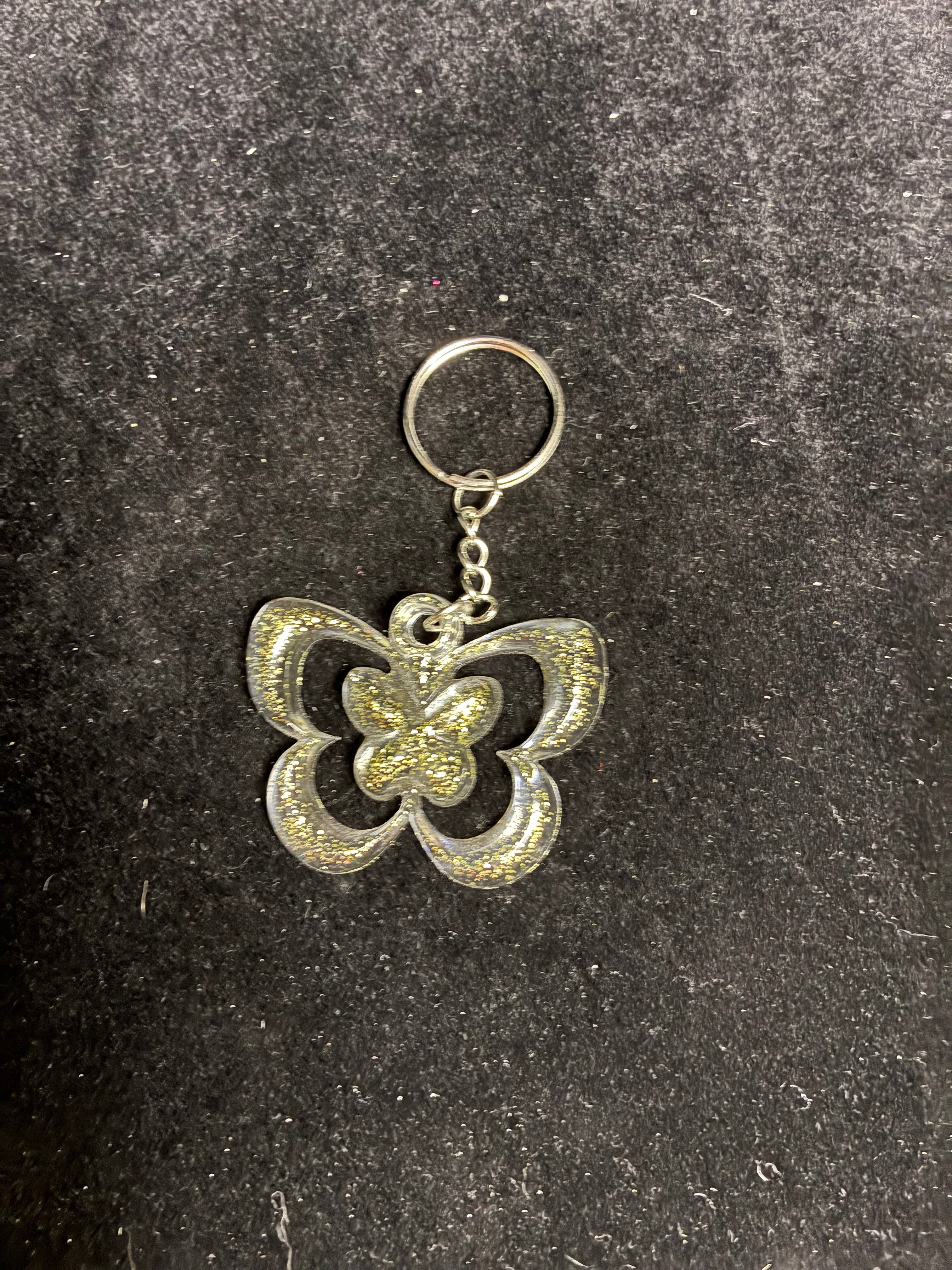 Porte clé papillon LES MERVEILLES DE SONIA