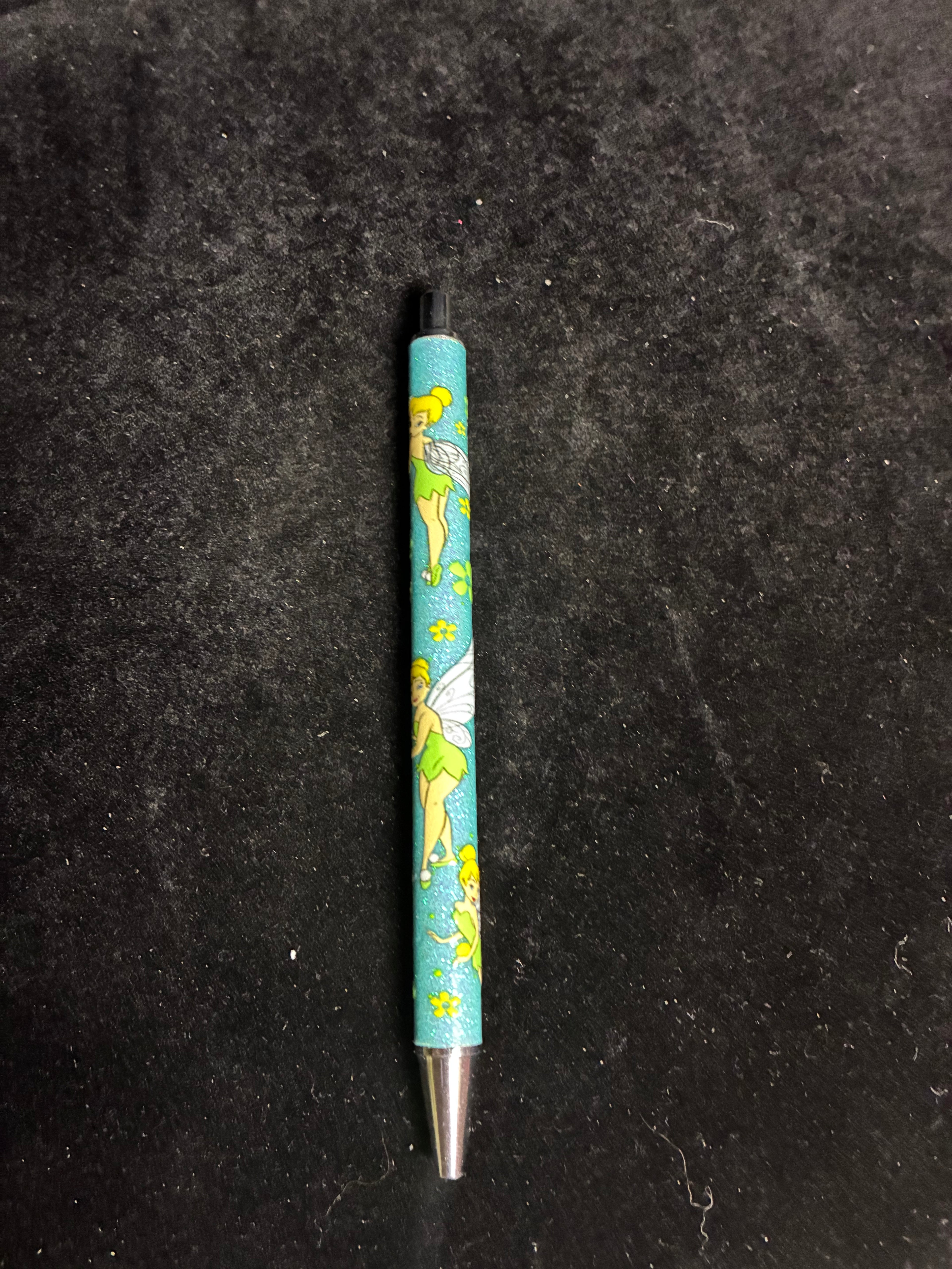 Stylo pailletée fée clochette LES MERVEILLES DE SONIA