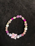 Bracelet Kuromi perle de verre ou de résine LES MERVEILLES DE SONIA