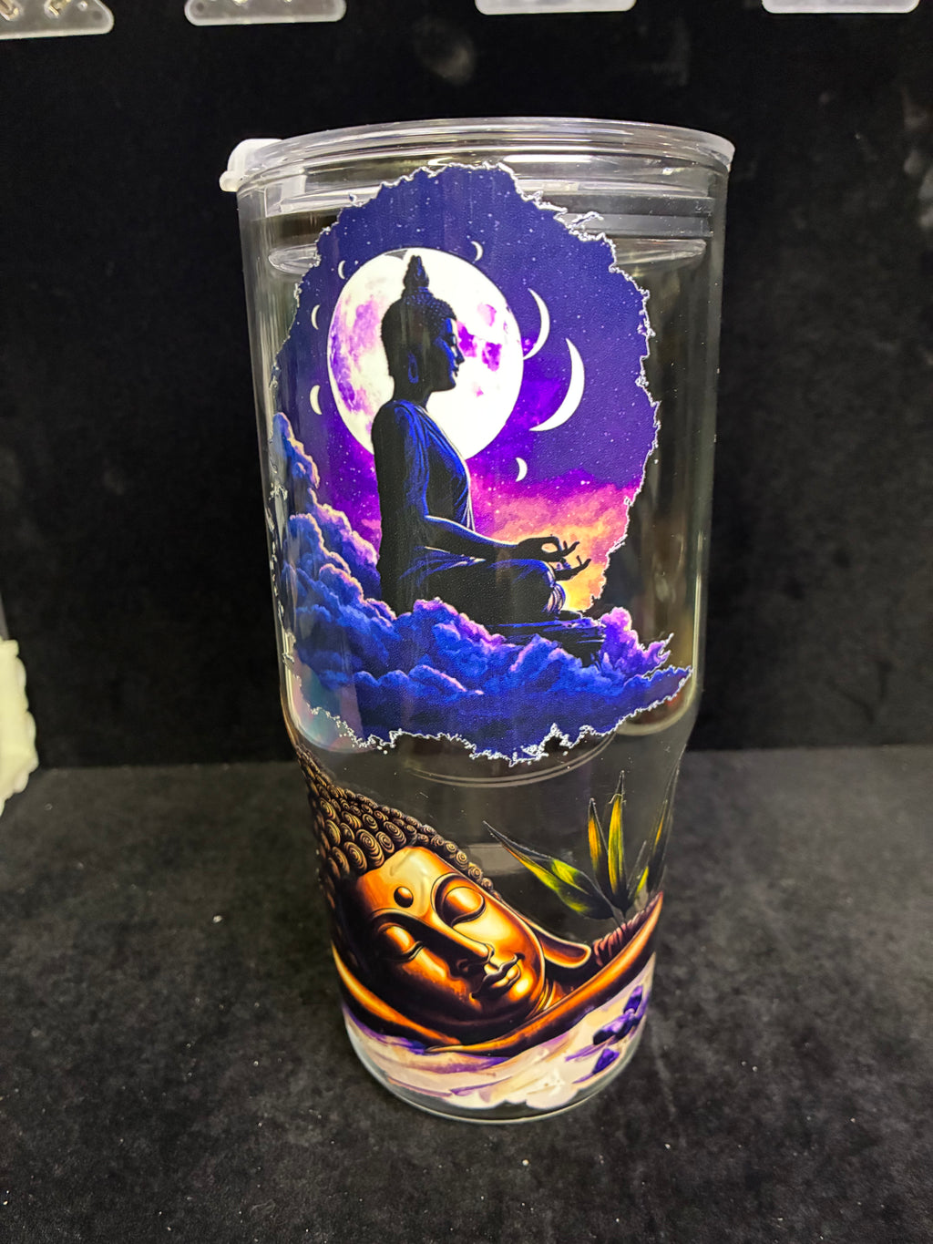 Verre 1 litre en verre bouddha LES MERVEILLES DE SONIA