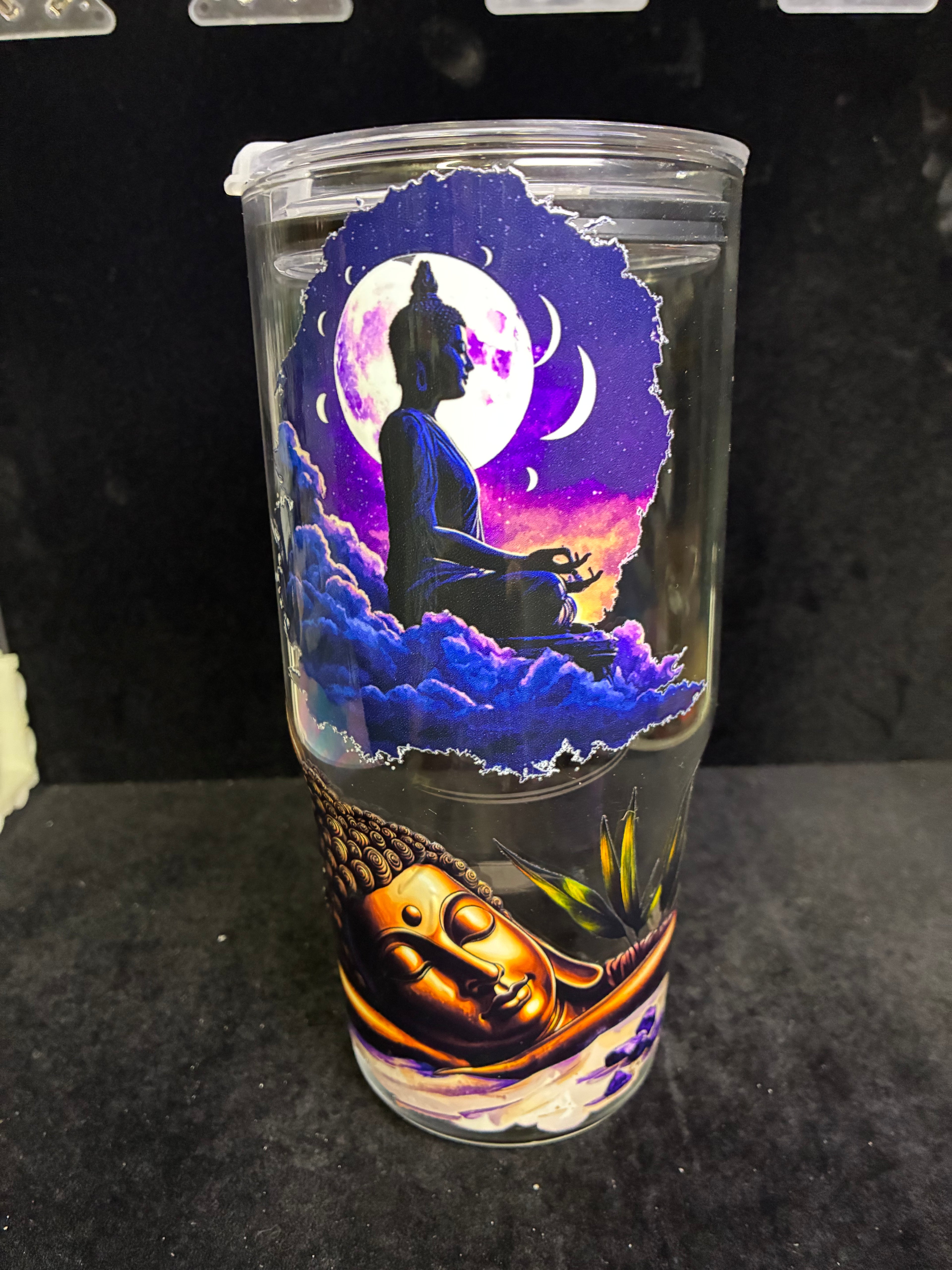 Verre 1 litre en verre bouddha LES MERVEILLES DE SONIA