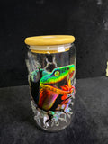 Verre serpent holographique paille en verre LES MERVEILLES DE SONIA