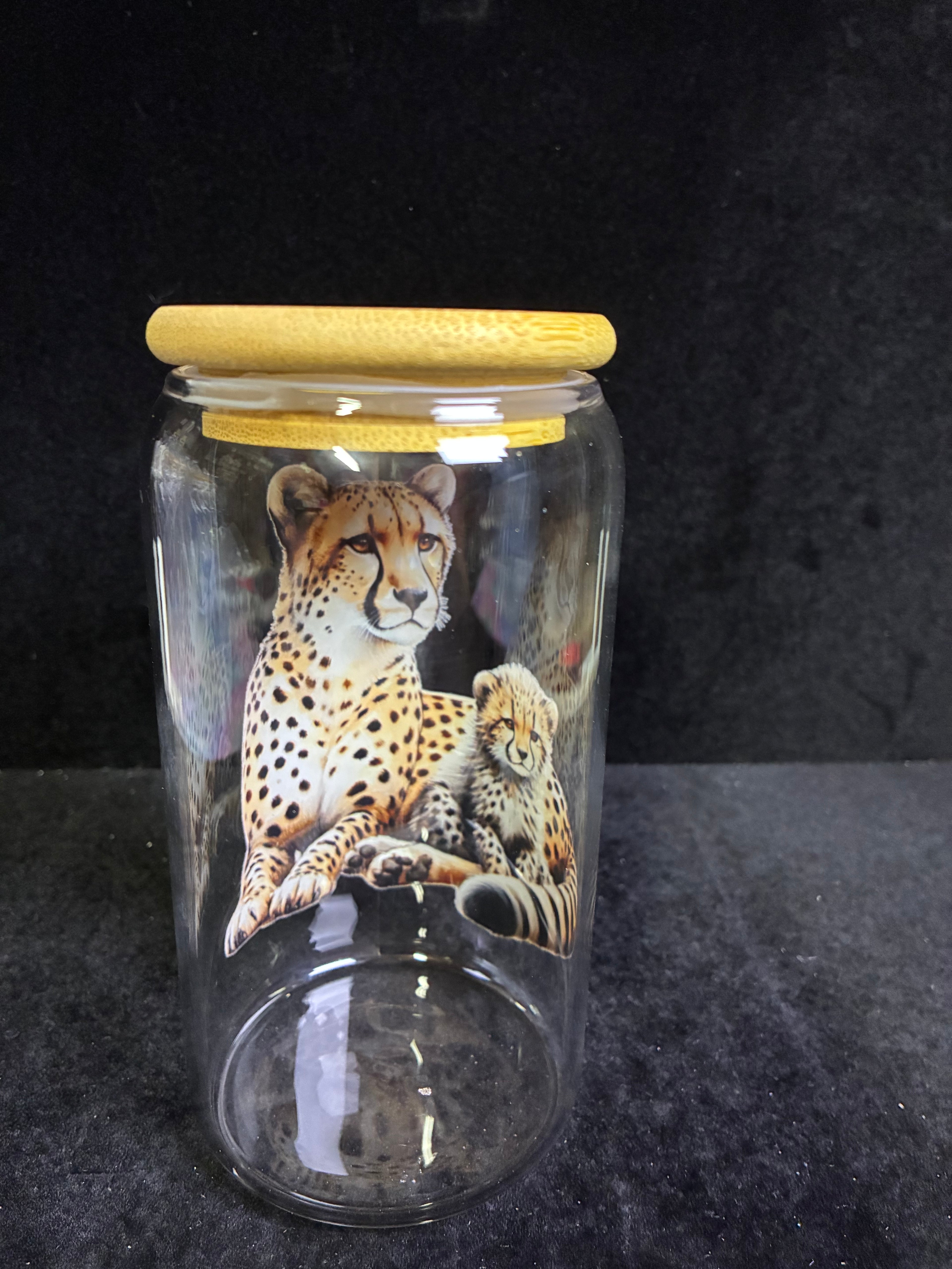 Verre tigre paille en verre LES MERVEILLES DE SONIA