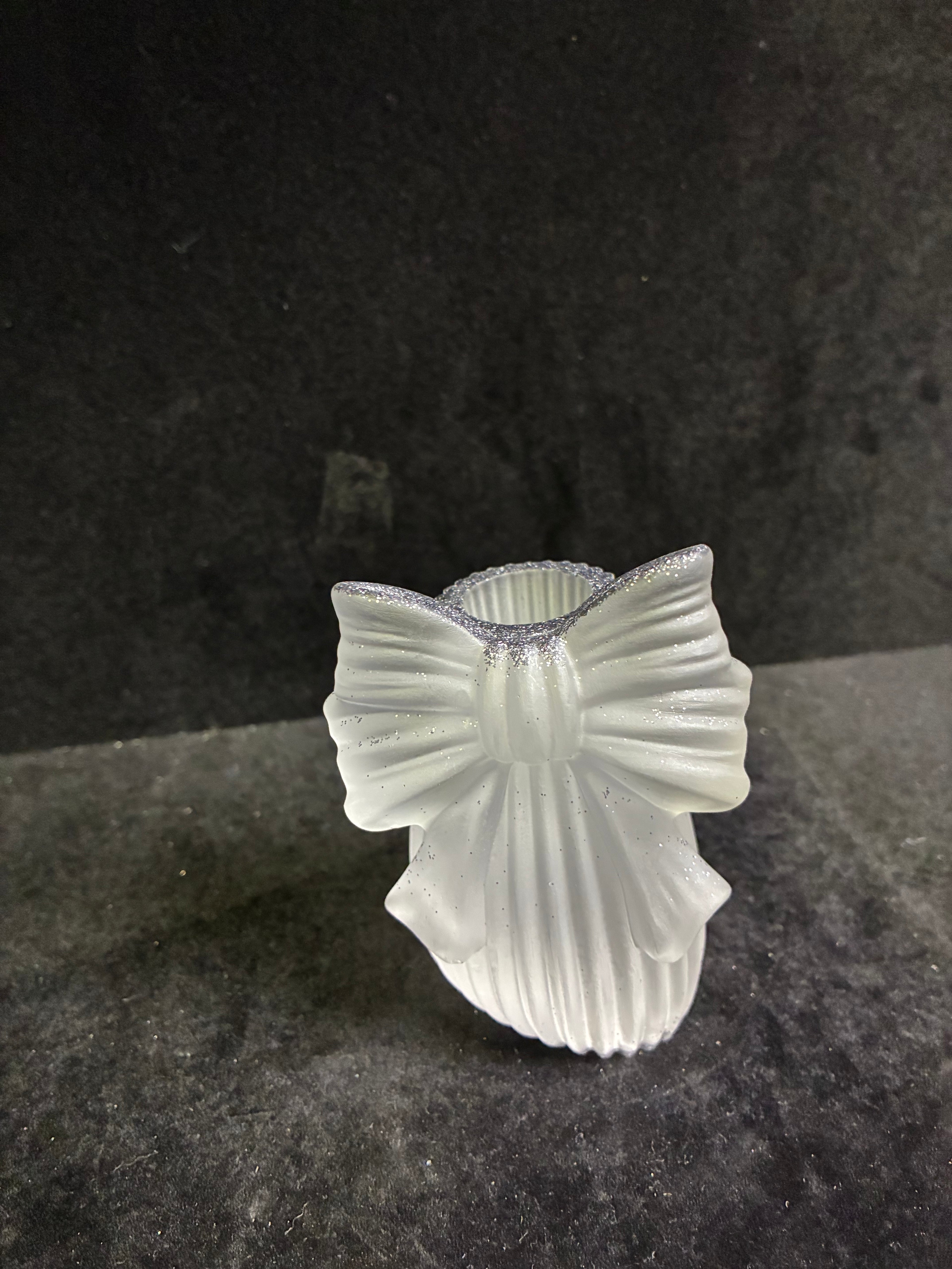 Vase noeud gris LES MERVEILLES DE SONIA