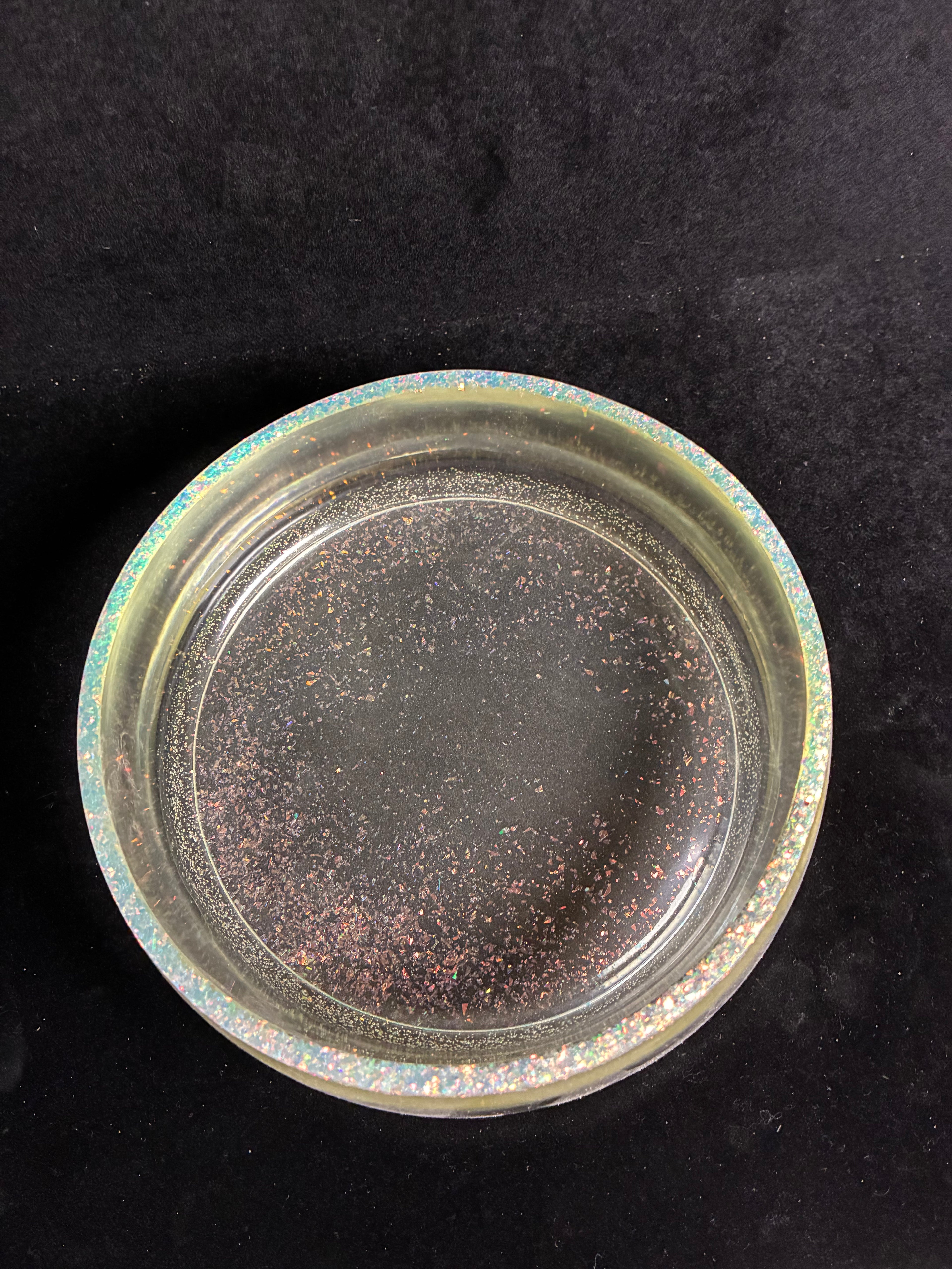 Saladier paillettes bleu blanc 17cm LES MERVEILLES DE SONIA