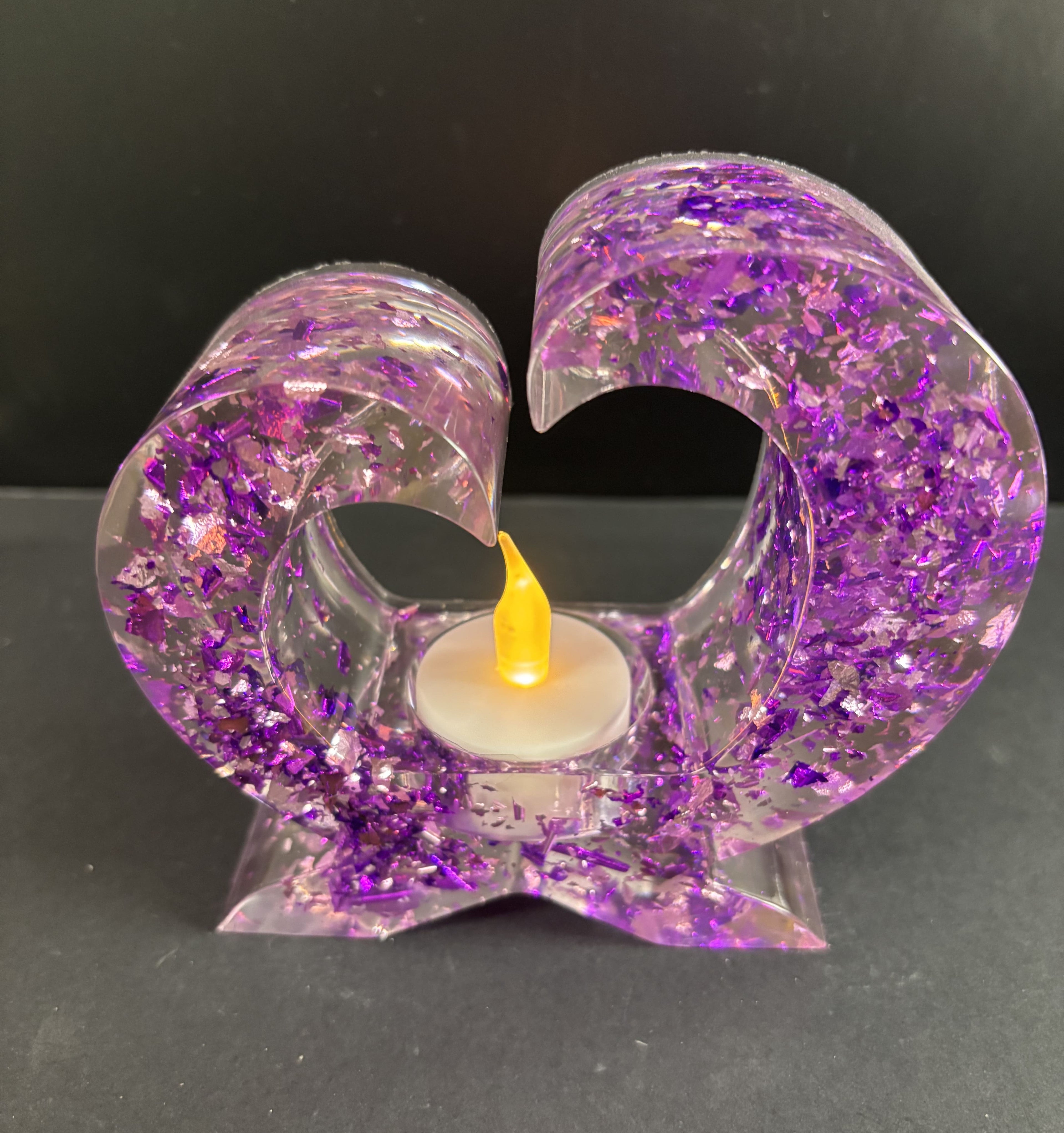 Photophore avec bougie artificielle