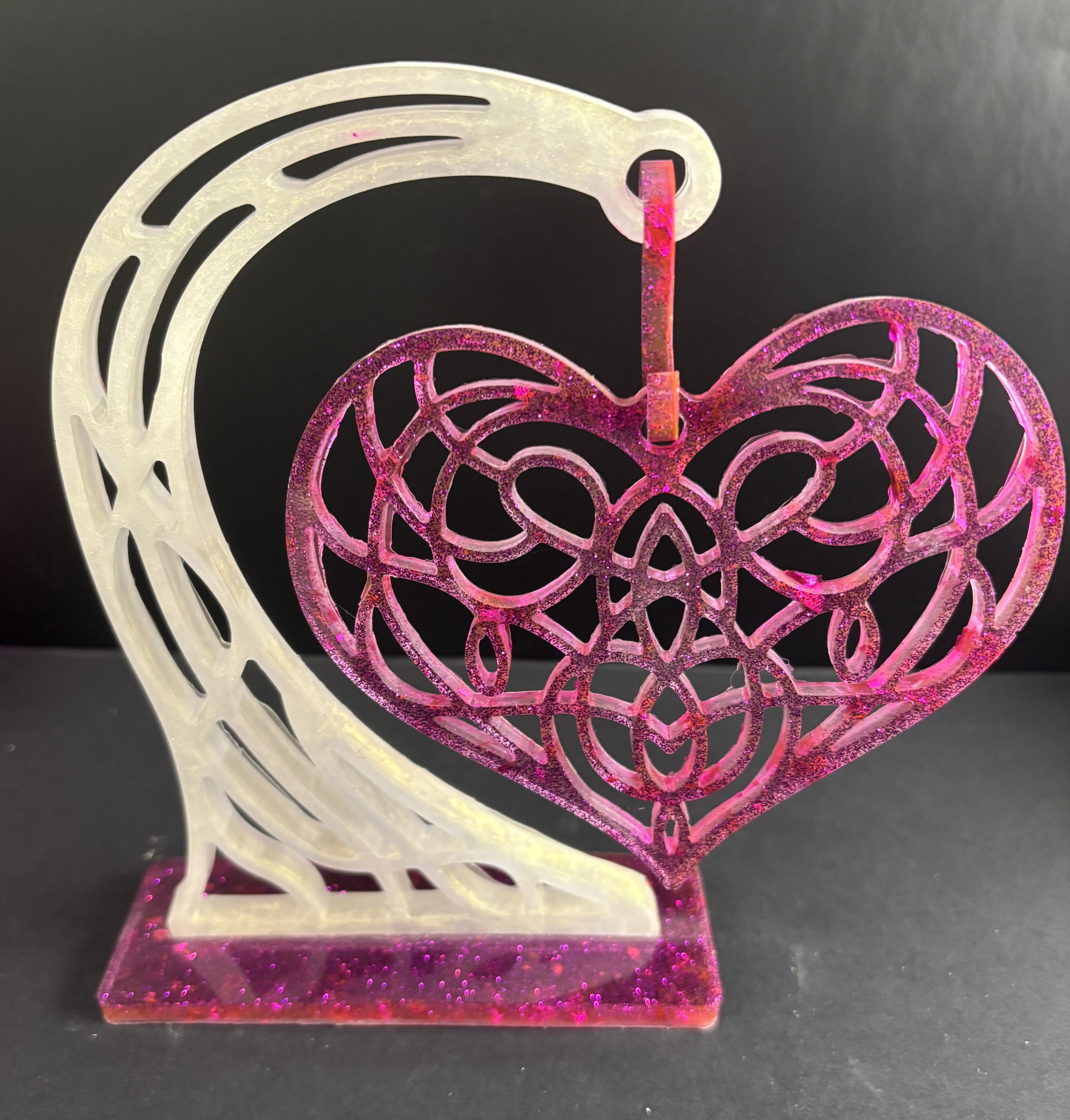 Support coeur suspendu