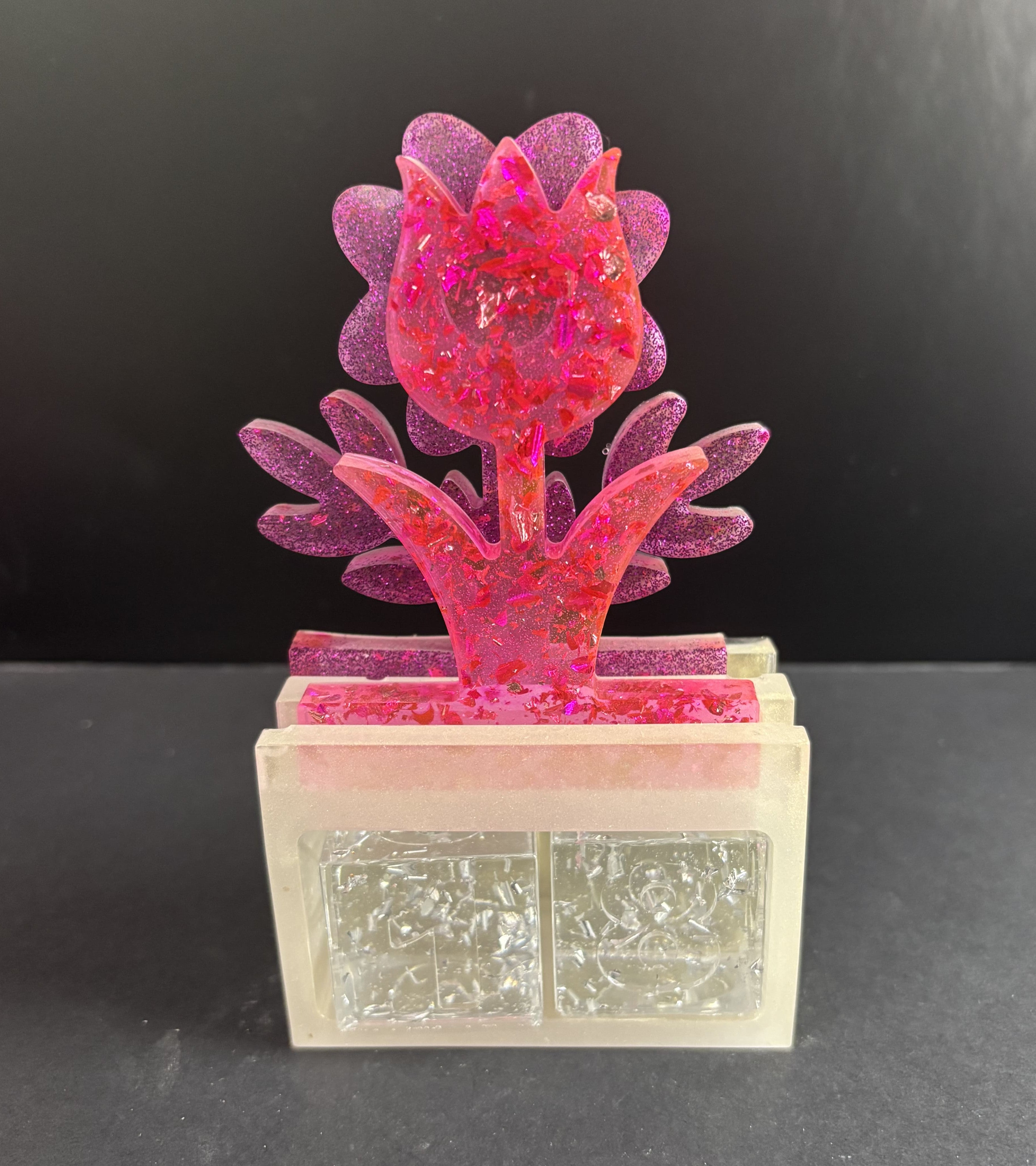 Support fleur calendrier